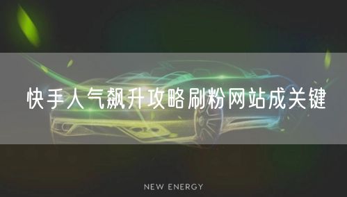 快手人气飙升攻略刷粉网站成关键