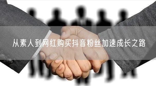 从素人到网红购买抖音粉丝加速成长之路